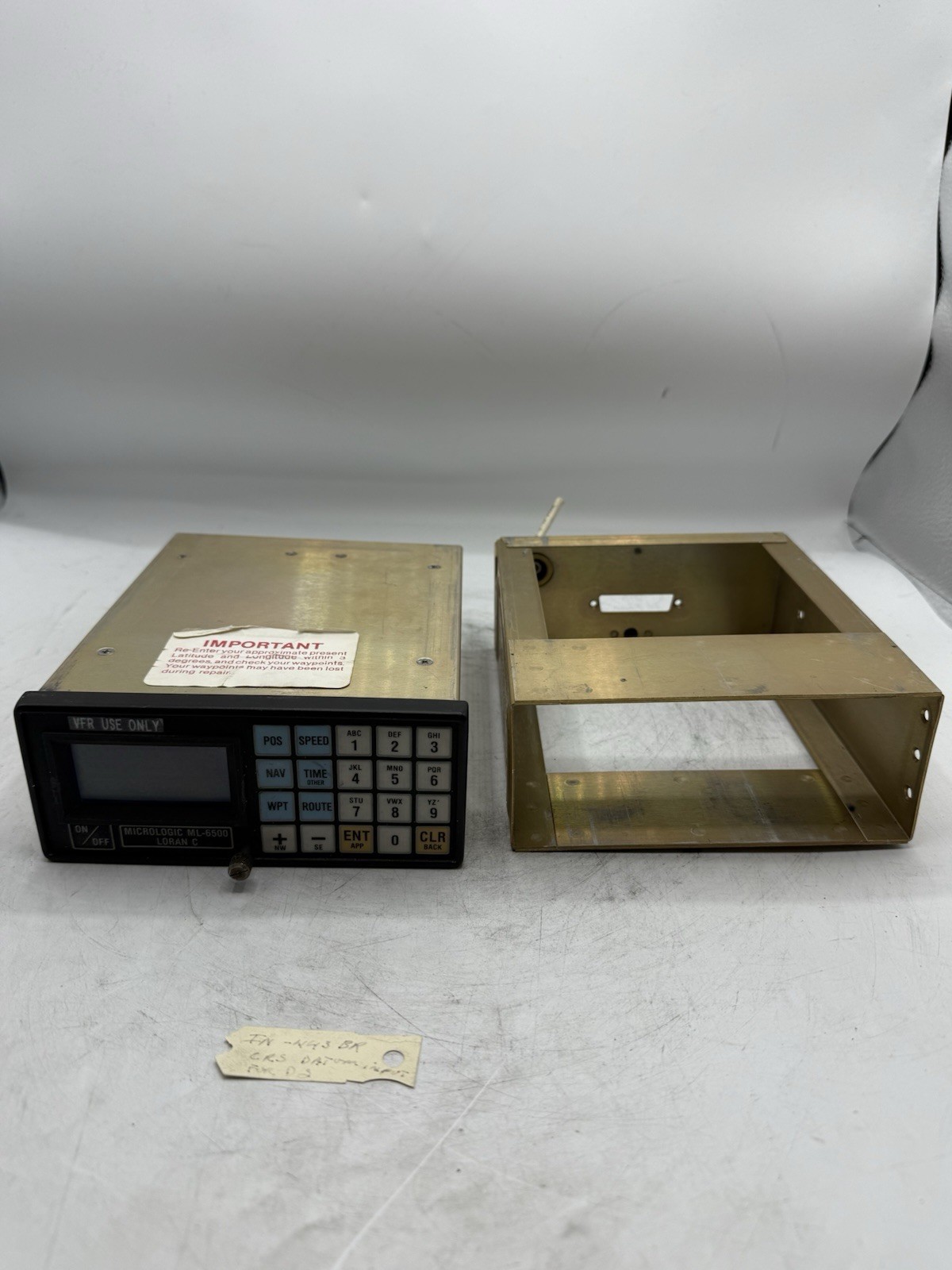 Loran C Navigator ML6500 w/Tray 065-0214-4002 READ