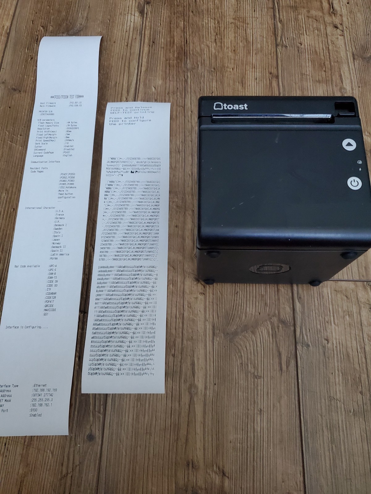Toast Flex POS Thermal Receipt Point of Sale Printer - MPN: TP200