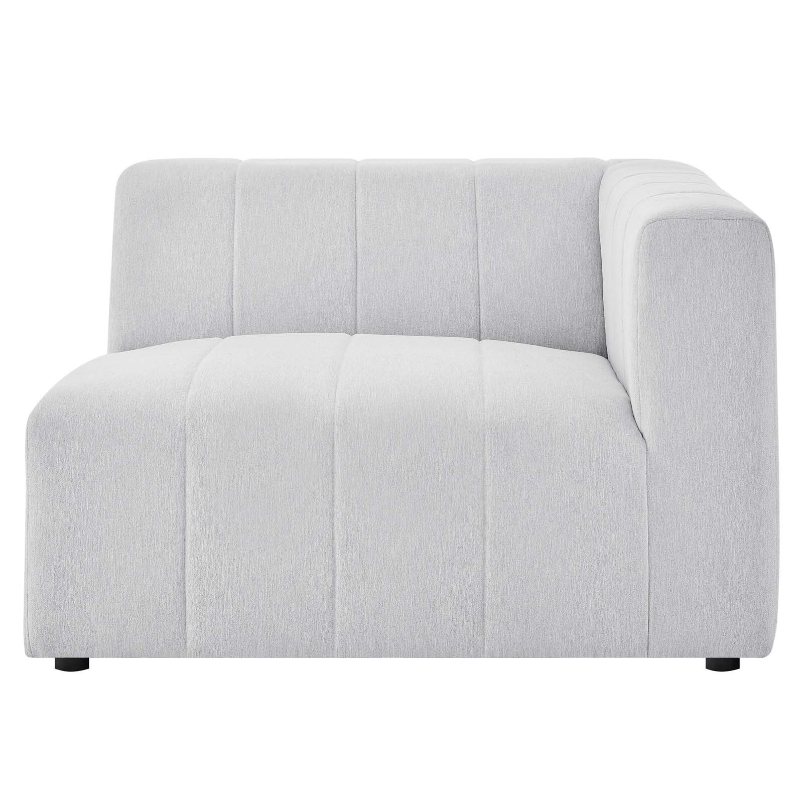 Modway Bartlett Upholstered Fabric Right-Arm Chair in Ivory