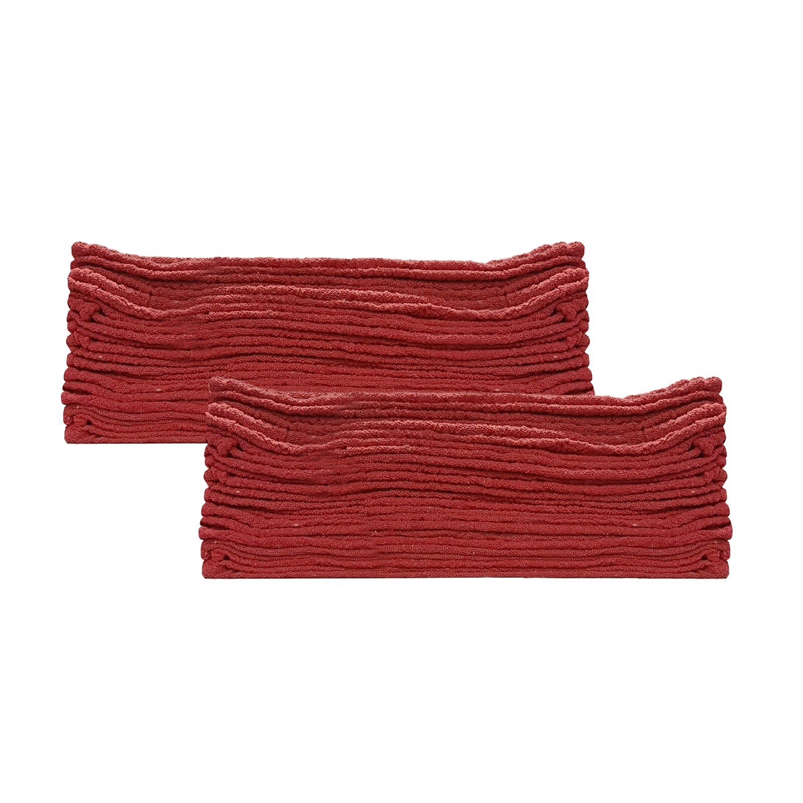New Industrial A-Grade Red Shop Towels - 13x14 inch Multipurpose Cleaning Towel