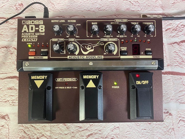 Boss AD-8 Acoustic Multi-Effect Guitar Processor Pedal fast ship with BOX