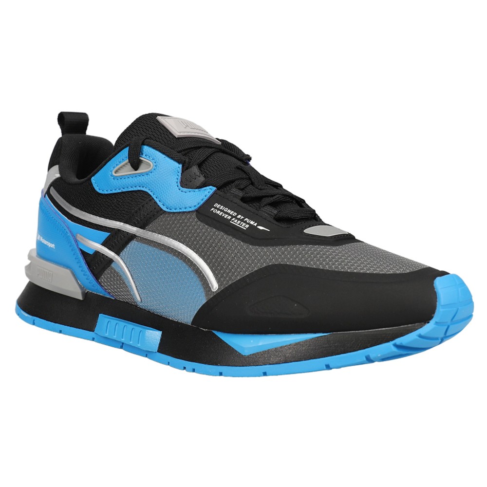 PUMA Bmw Motorsport X Mirage Tech Lace Up Mens Black, Blue Sneakers Casual Shoe