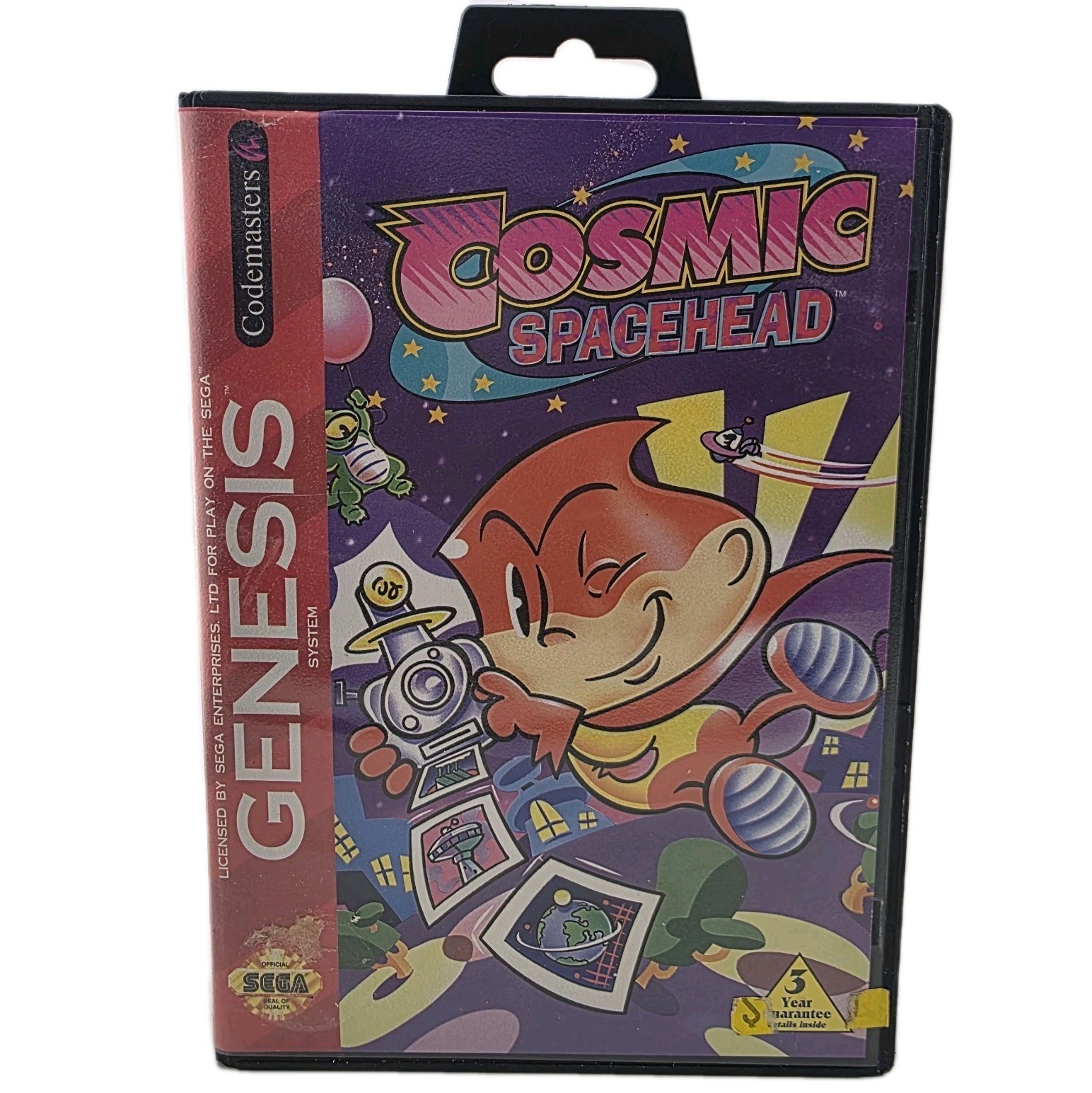 Cosmic Spacehead - Case Only - Sega Genesis - Hang Tab (No Game)
