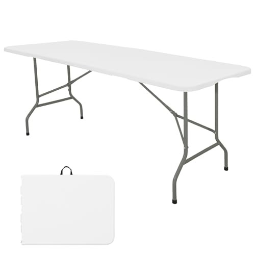 HAISIWLKJ FOLDING TABLE 6 FT LIGHTWEIGHT CAMPING TABLE - Scratch & Dent