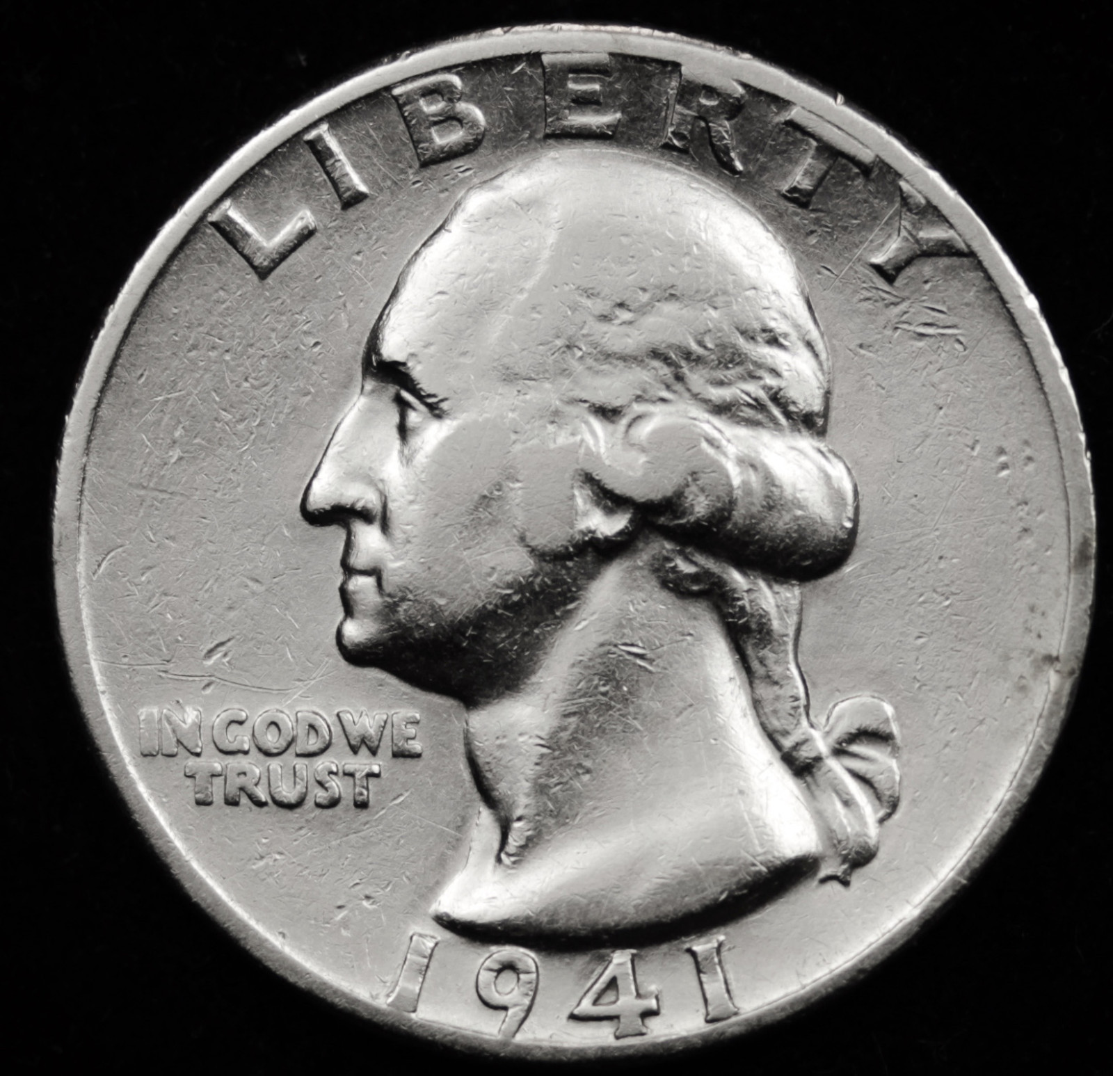 1941-d Washington Quarter.  High Grade.  65741 (Inventory A)