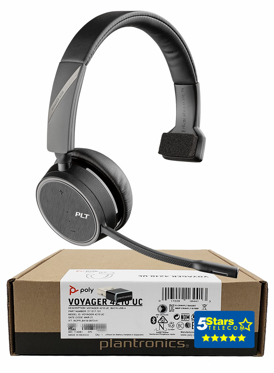 Plantronics Voyager 4210 USB-A Wireless Headset (211317-101) Brand New