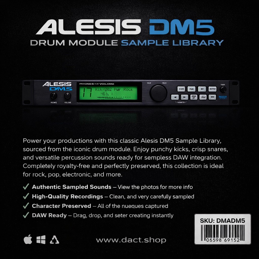 Alesis DM5 Drum Module Sample Library