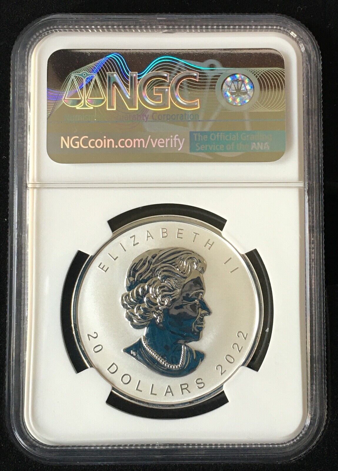 2022 Canada NGC REVERSE PF 70 Silver Maple Leaf Ultra High Relief Black Core 1st