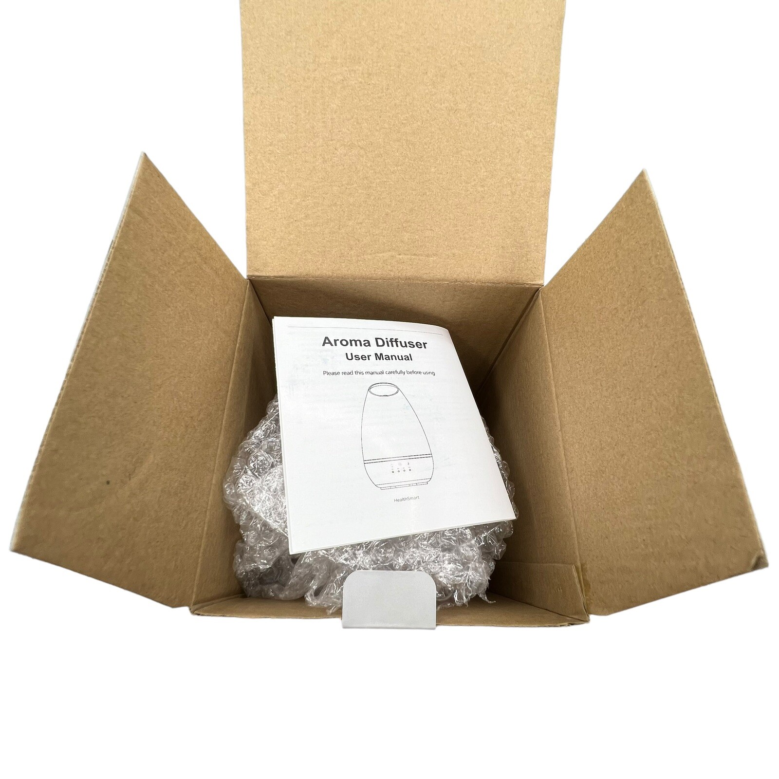 NEW HealthSmart + Cool Mist Diffuser & Essential Oil Aromatherapy White 500mL