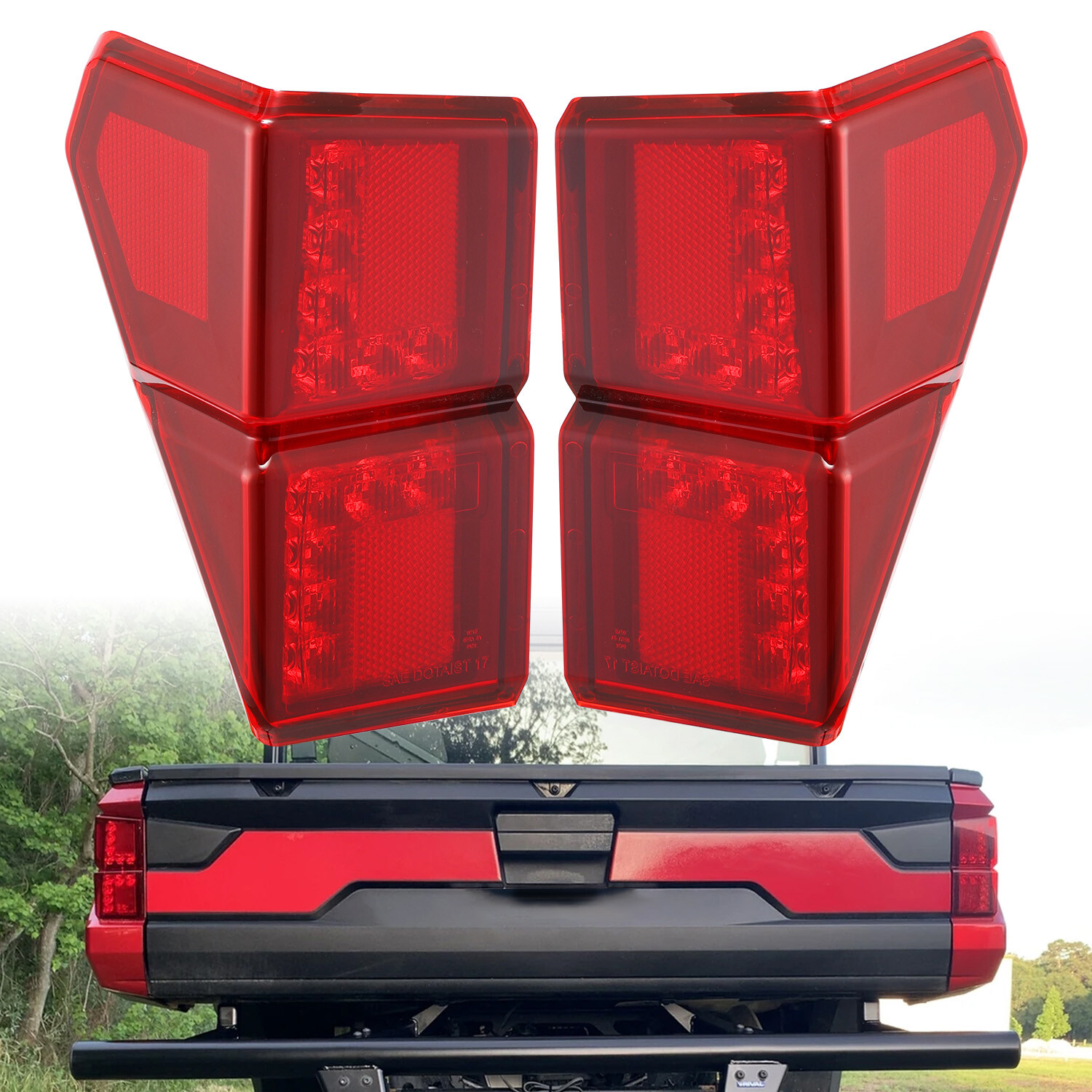UTV Rear Tail Light Left&Right for 2018-2022 Polaris Ranger 1000 XP CREW 2413766