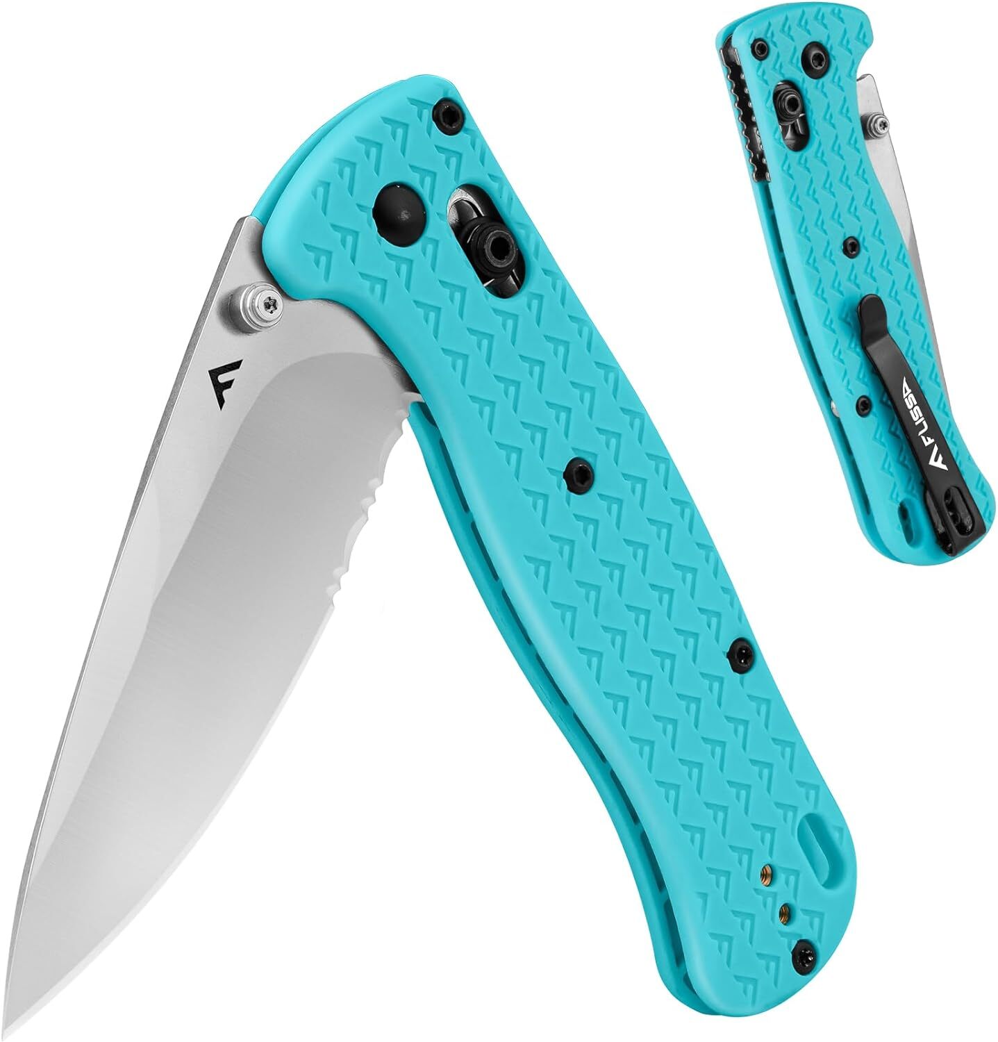 FLISSA 4.5" Folding Pocket Knife Multi-color Lightweight with Axis Lock