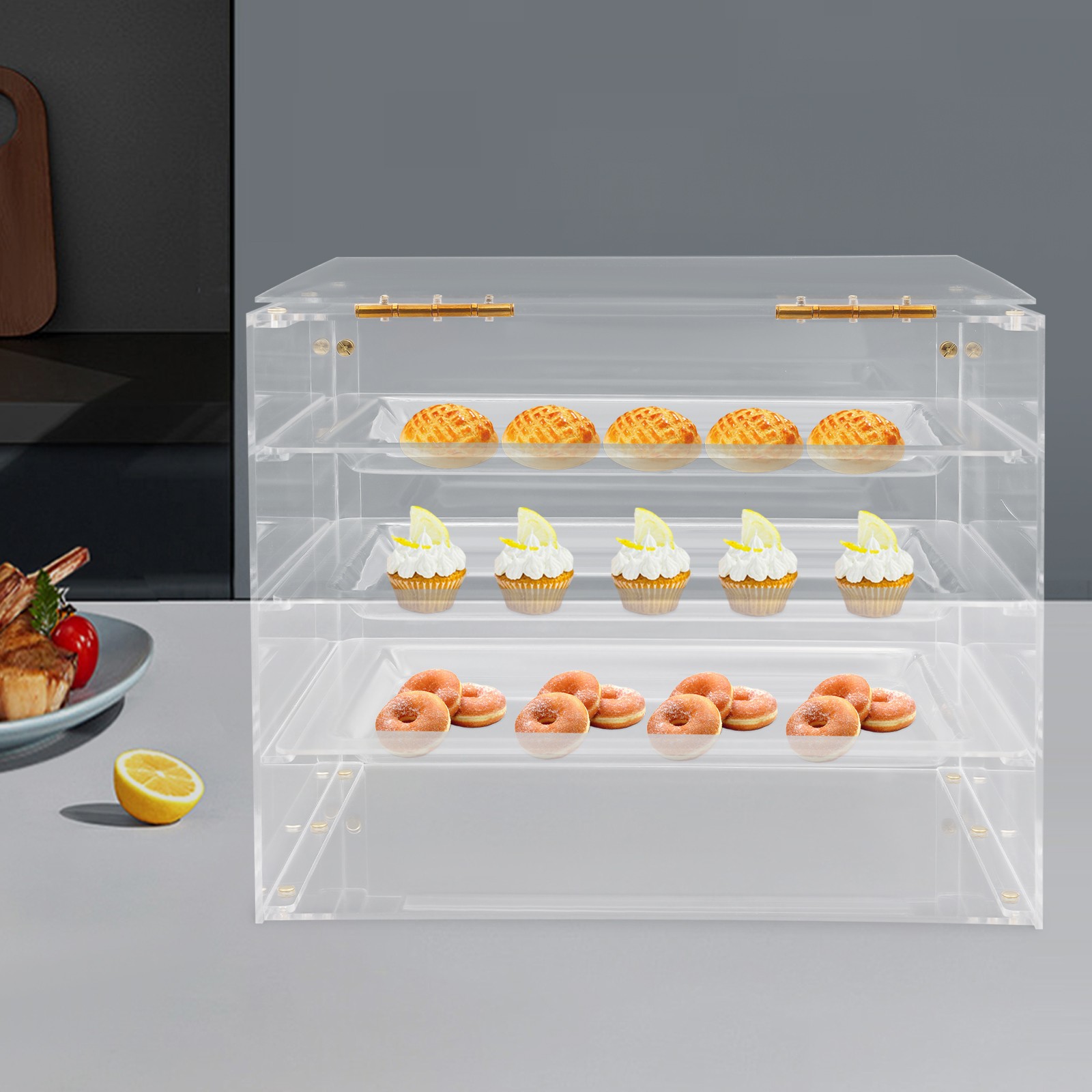 Acrylic Display Case, Bakery Pastry Display Case, Cookie Display Cabinet