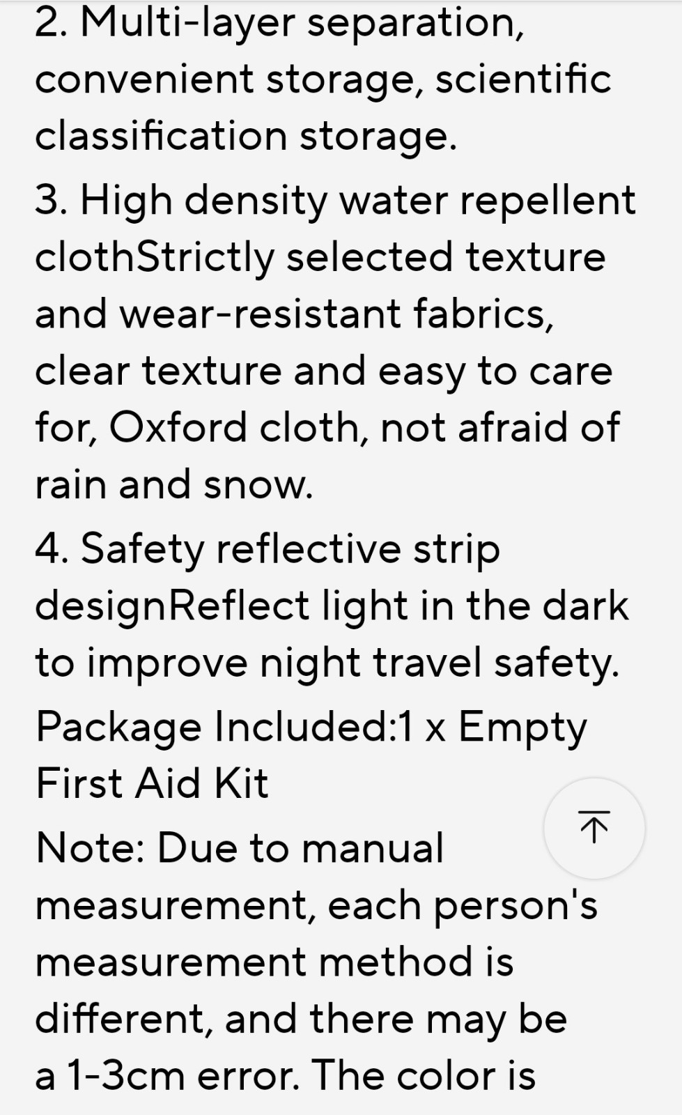 First Aid Kits Emergency Rescue Backpack /Large Capacity Outdoor Camping Kit