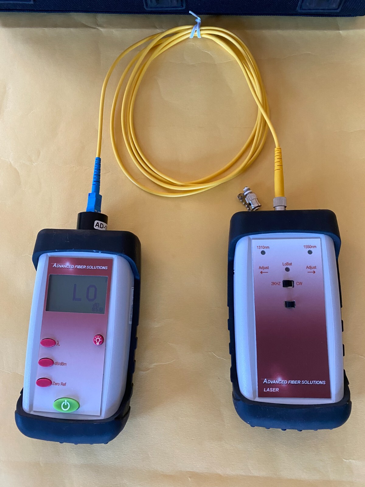 ADVANCED FIBER SOLUTIONS Single Mode Fiber Tester Meter 1310nm / 1550nm FTK51SM