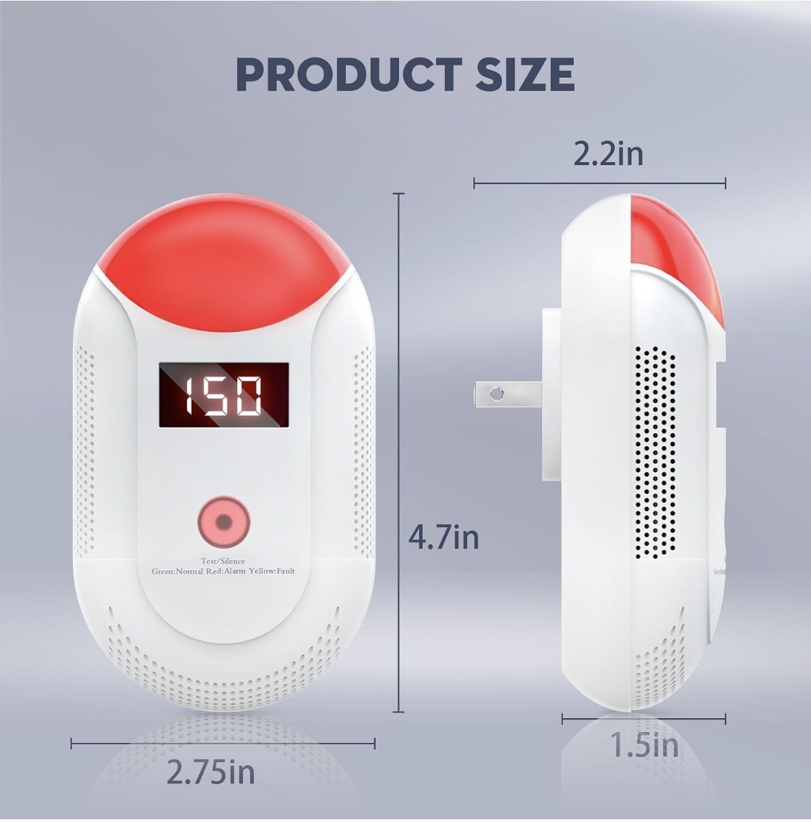 Carbon Monoxide Detector Plug In - Portable Carbon Monoxide Detector NEW