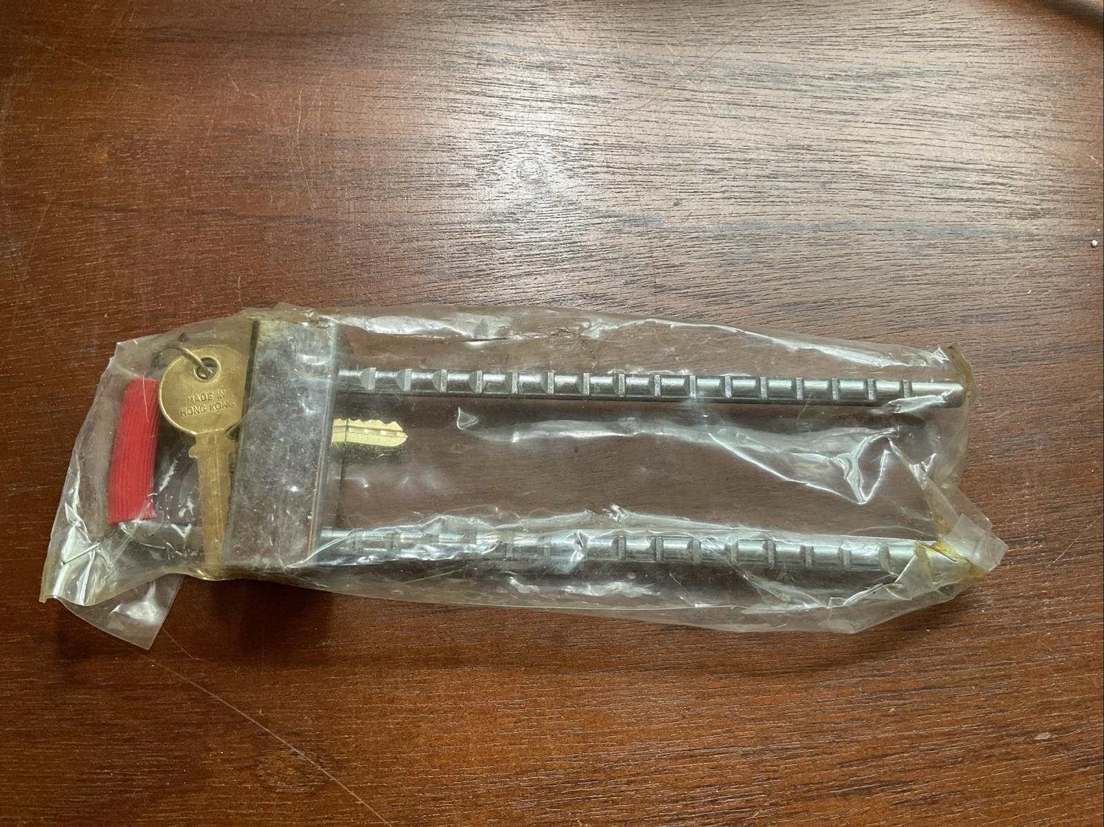 Long Shackle Padlock with Key Solid Metal Removable Adjustable Length.