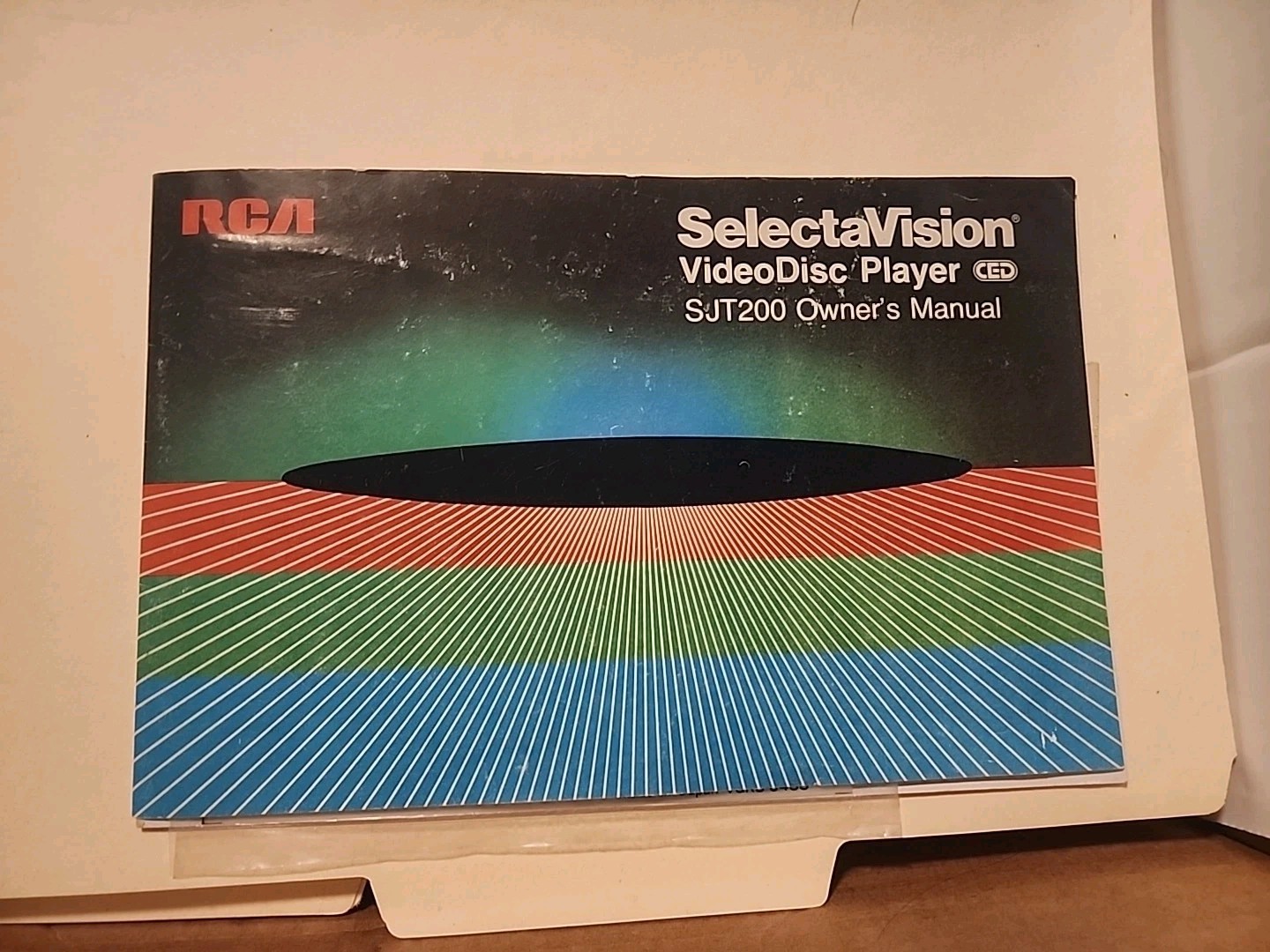 RCA SelectaVision VideoDisc Player Owners Manual Vintage 1983 Original