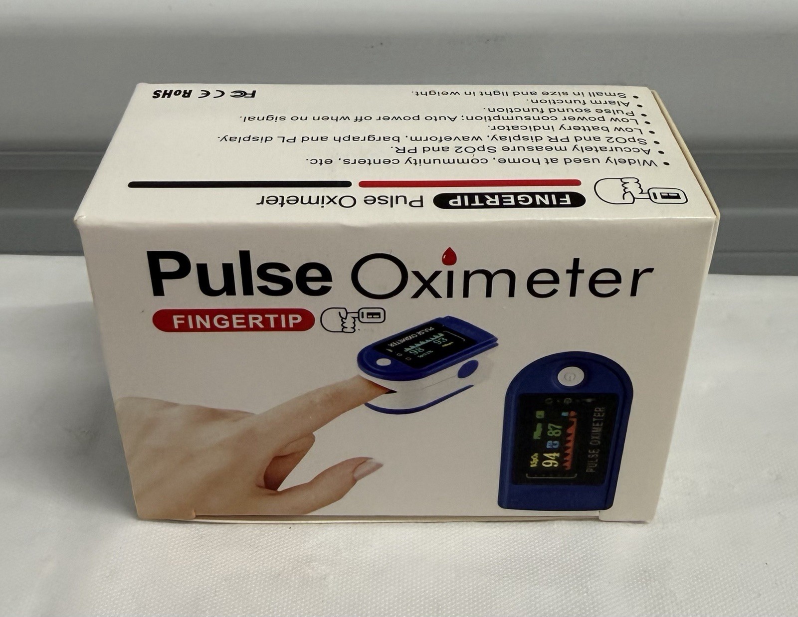 Fingertip Pulse Oximeter SpO2 PR PI Monitor w/ Alarm Ships from USA