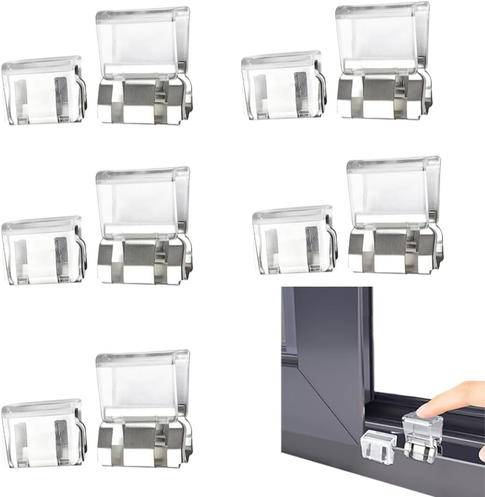 10 PCS Screen Window Fixing Buckle,Limit Ventilation Screen Window Buckle