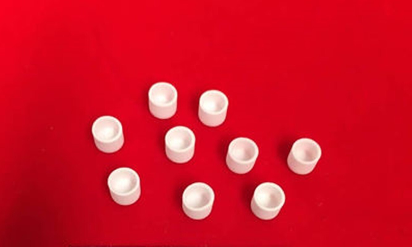 New 5pc  10*10mm  Alumina crucible   99％Al2o3  Thermal analysis crucible