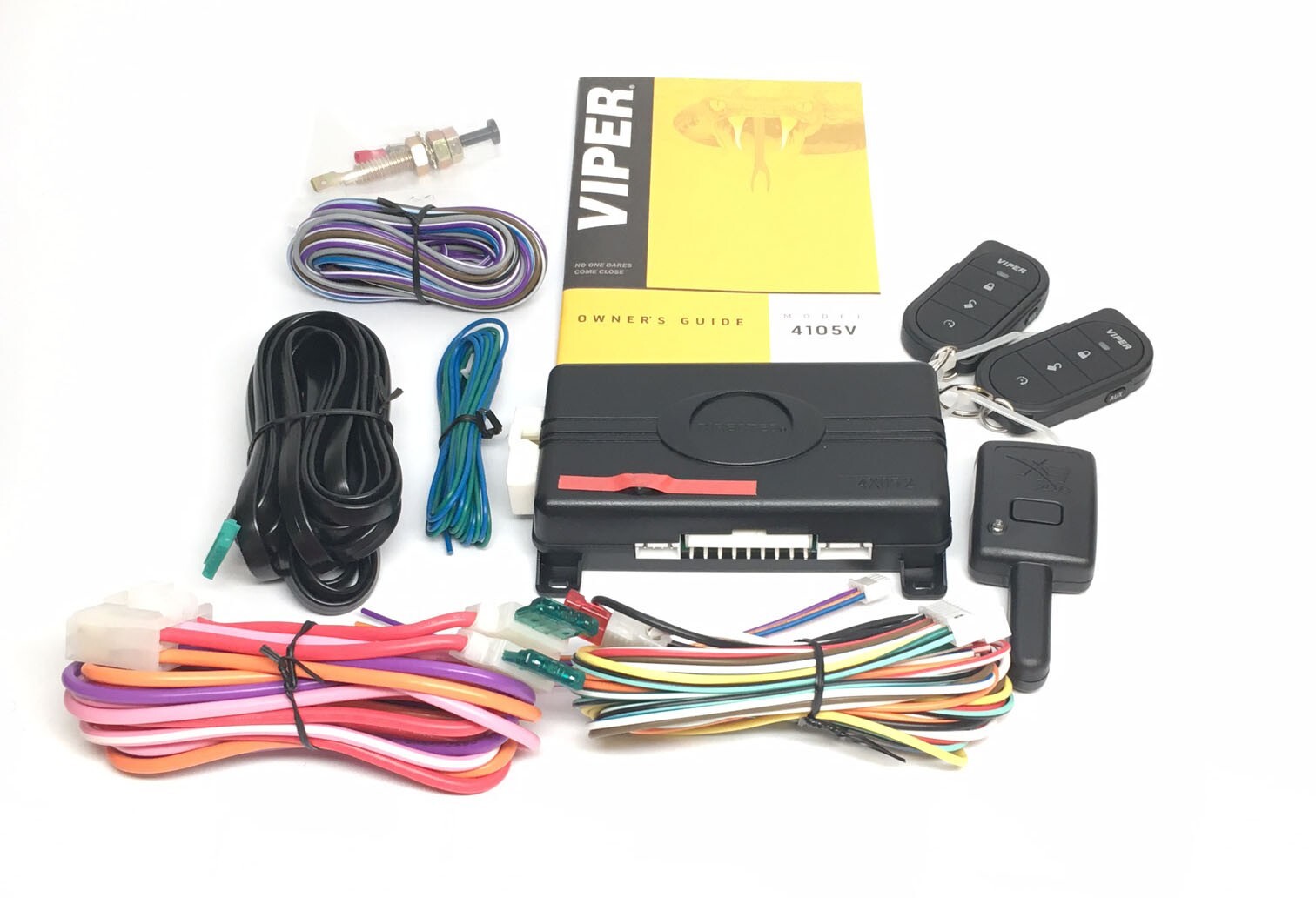 Viper 4105V 1-way Car Remote Start System TWO 4-Button Remotes 1/4 Mile Range