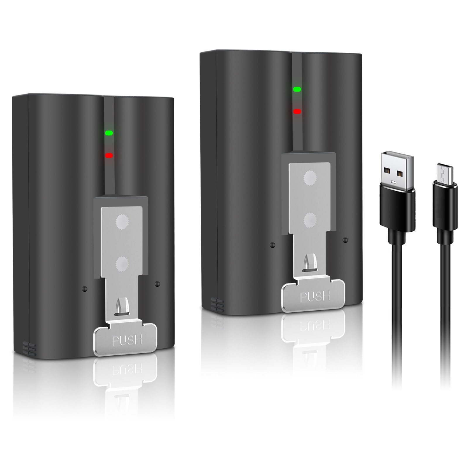 2-Pack Rechargeable Lithium-Ion V4 Battery for Ring-Doorbell Camera 2/3/4/3plus