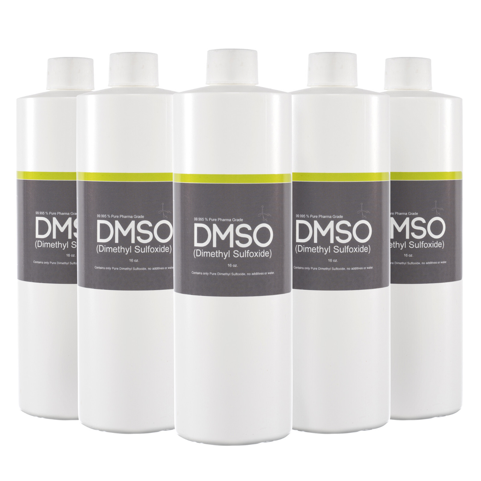 DMSO 16 oz. 5 Bottle Special Non-diluted 99.995% Low odor Dimethyl Sulfoxide
