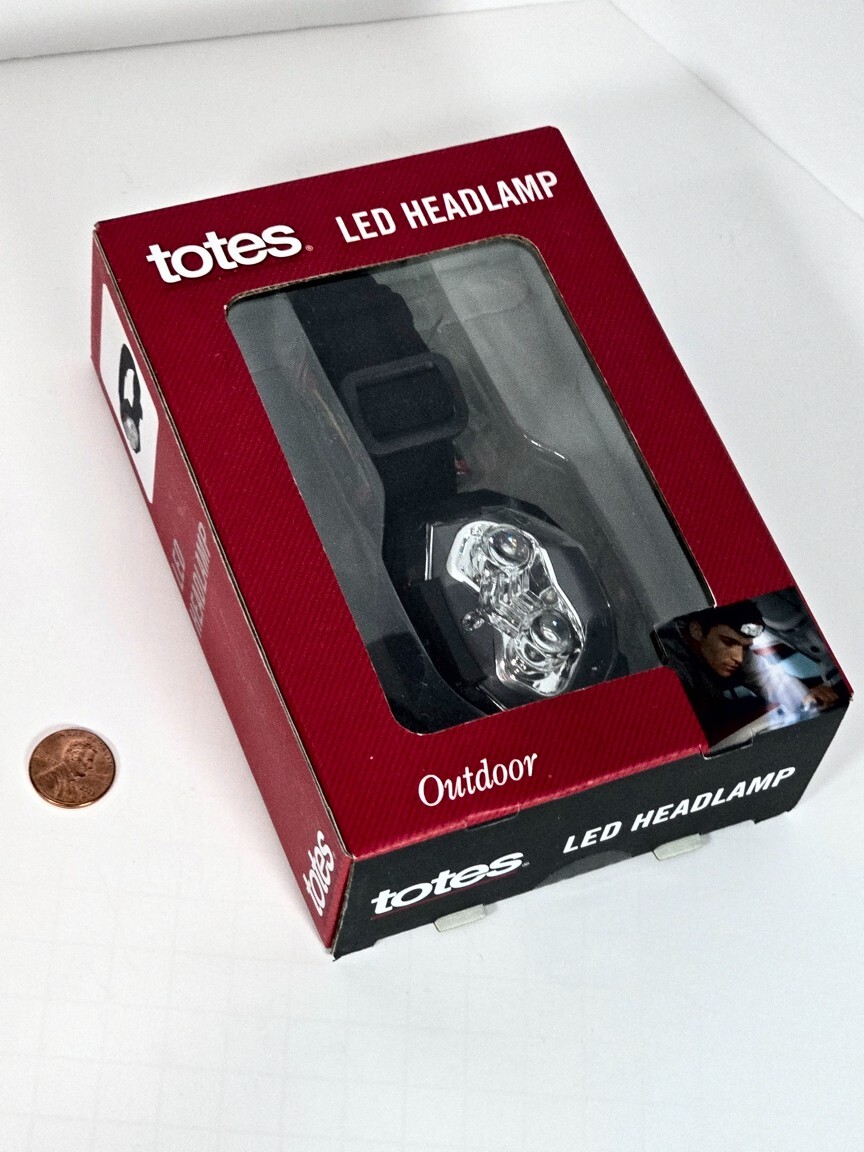 NEW Totes Outdoor LED Headlamp, 3-LED, Multiple Brightness Levels, Pivoting Head