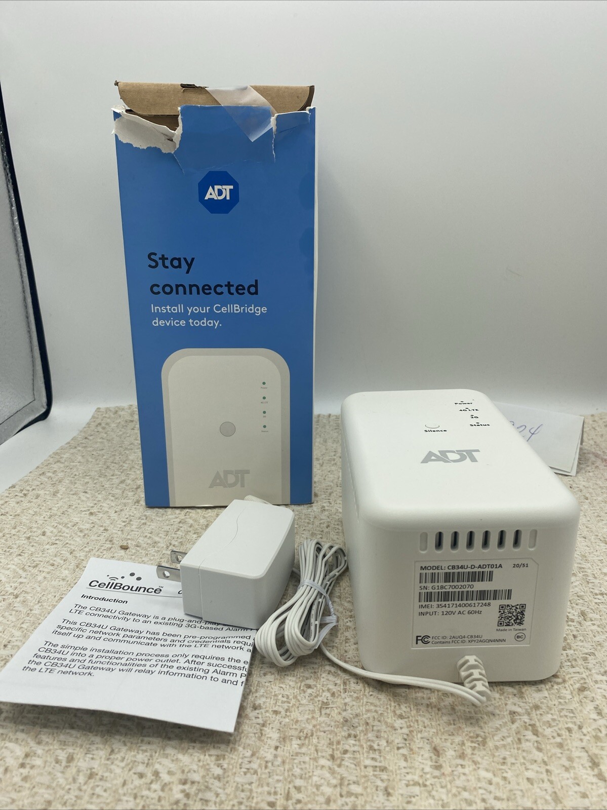 ADT STAY CONNECTED CELL BRIDGE CB34U-D-ADT01A