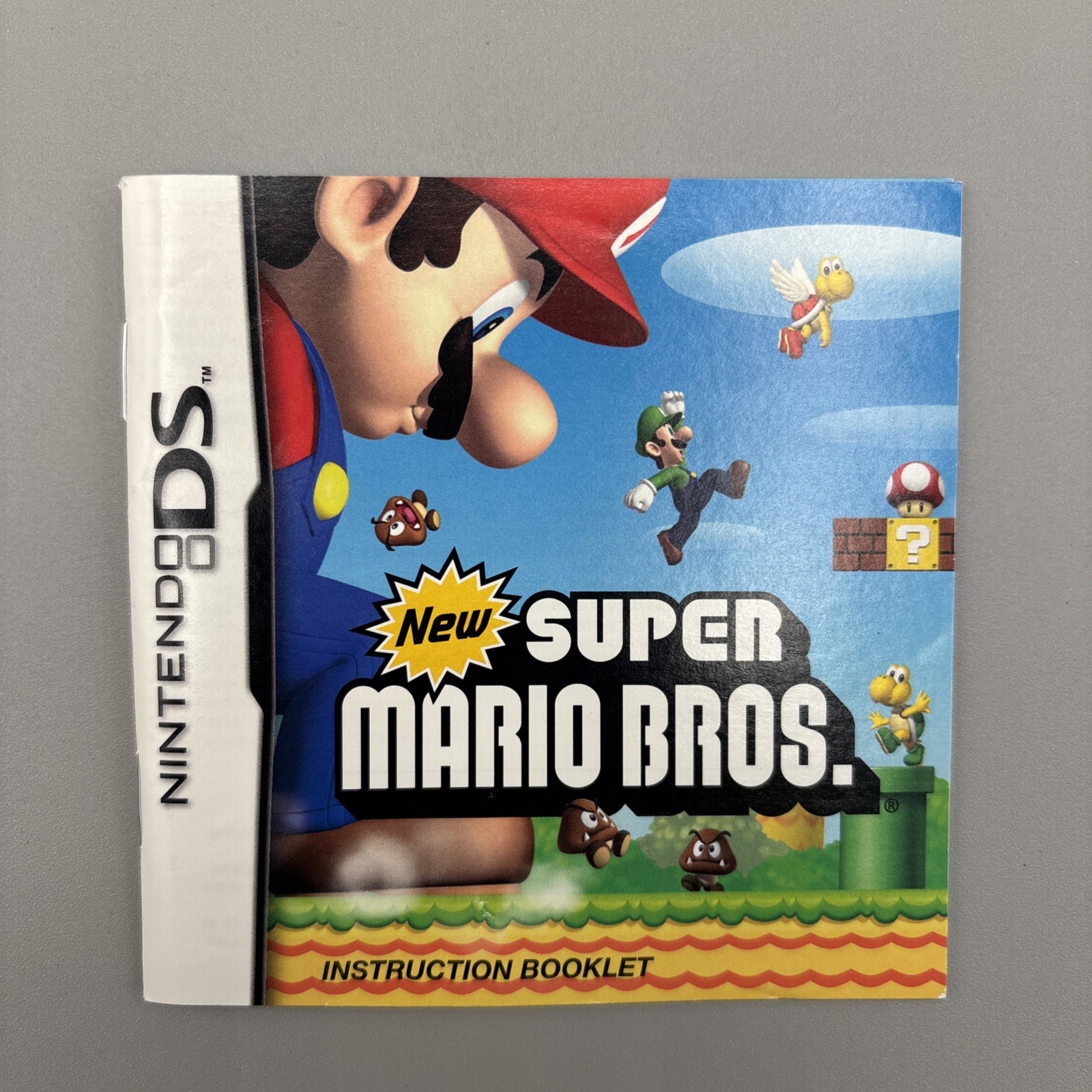 Nintendo DS Super Mario Bros Instruction Booklet Manual ONLY Exc Condition
