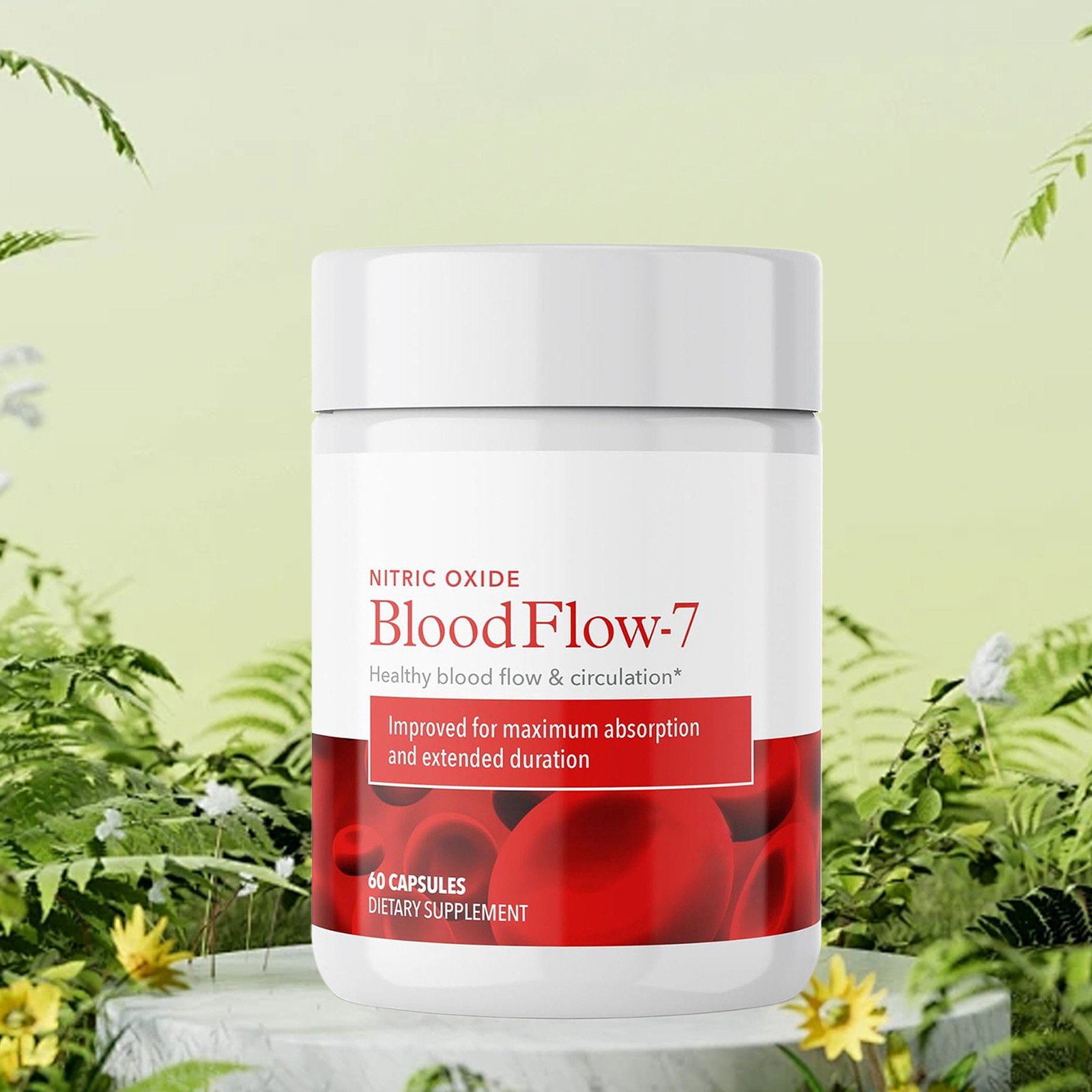 Juvenon BloodFlow-7 Nitric Oxide Supplement - 60 Capsules