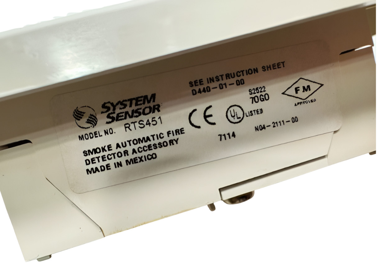 System Sensor RTS451 Fire Alarm Smoke Detector Remote Test Station *Please Read*