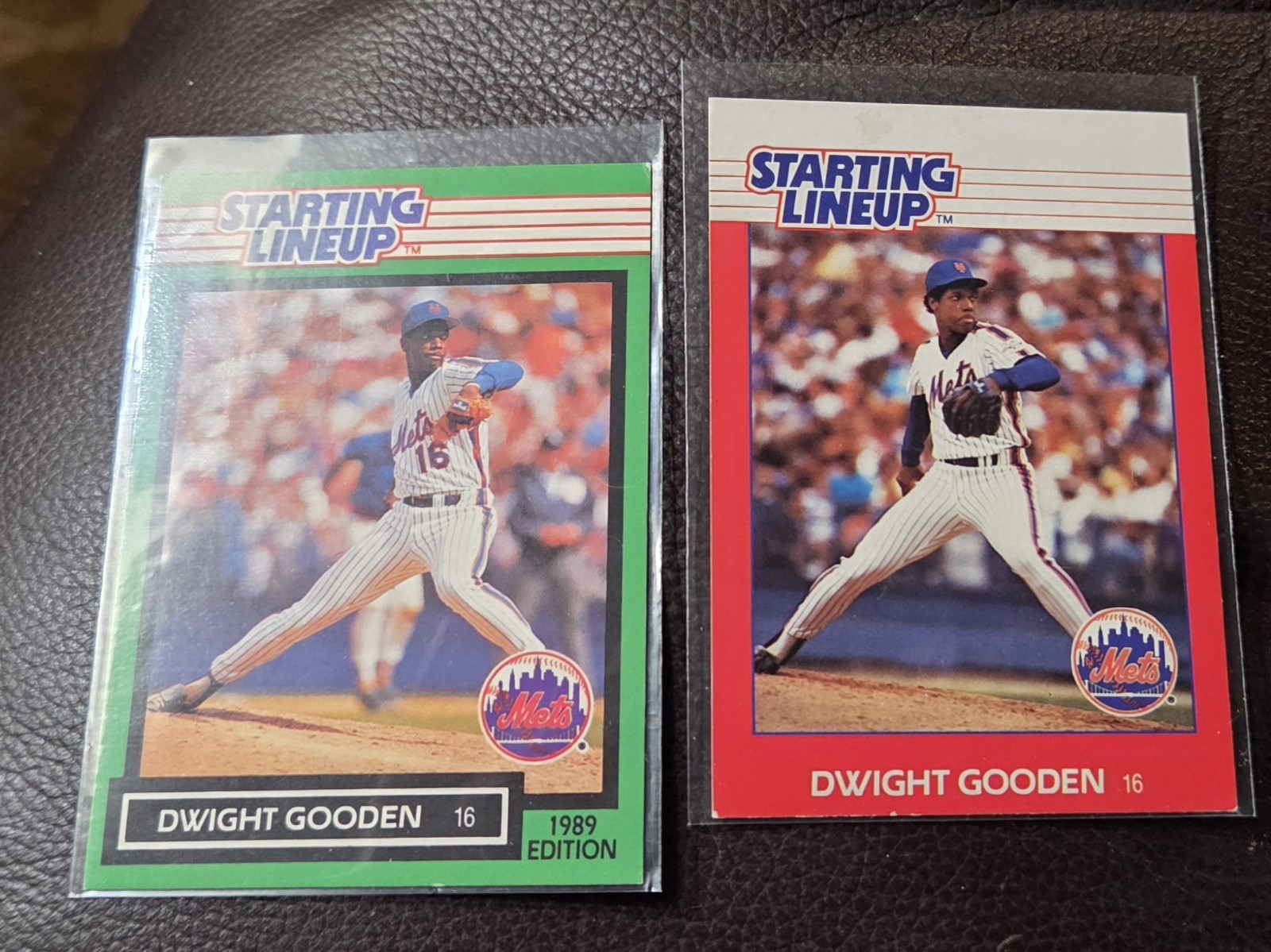 Dwight Gooden (2) Baseball Starting Line Up Cards
