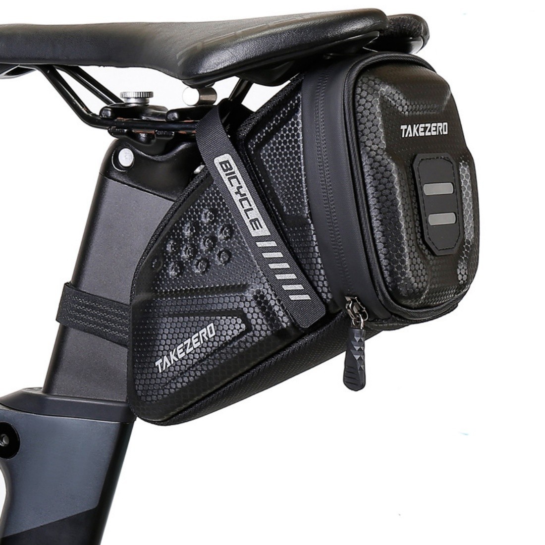 1L Bicycle Bag Bike Seat Bag Back Seat Pouch Saddle Bag EVA for Mountain Road