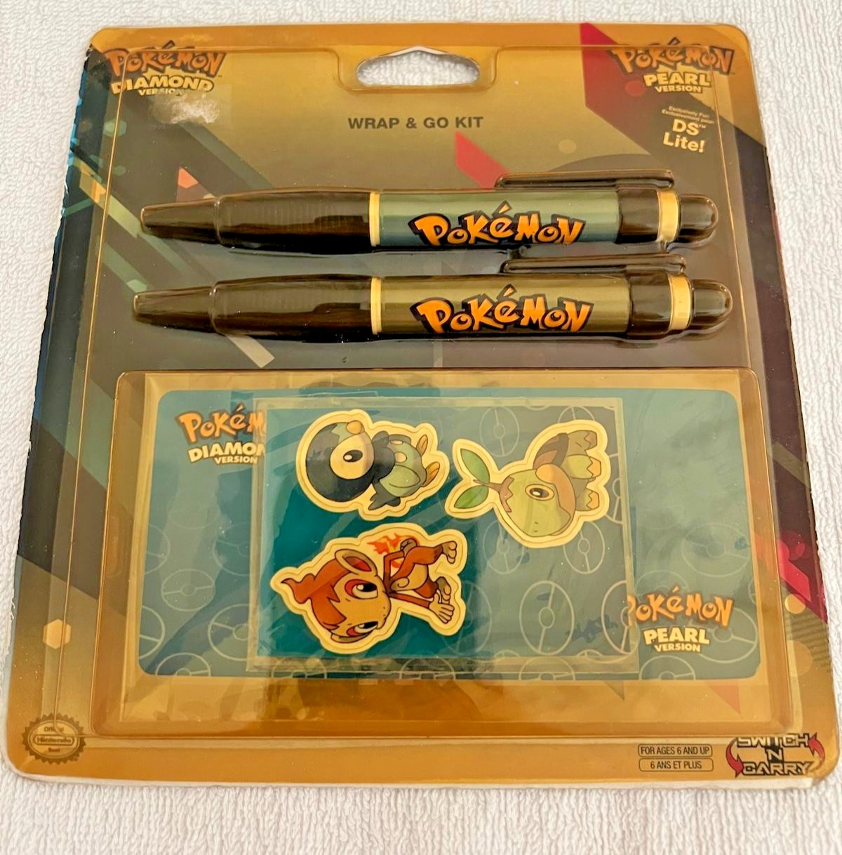 Pokémon Diamond and Pearl Wrap & Go Kit Nintendo DS Lite NEW SEALED Pokemon