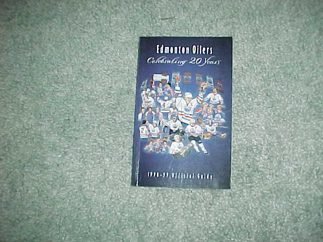 1998 Edmonton Oilers Hockey Media Guide