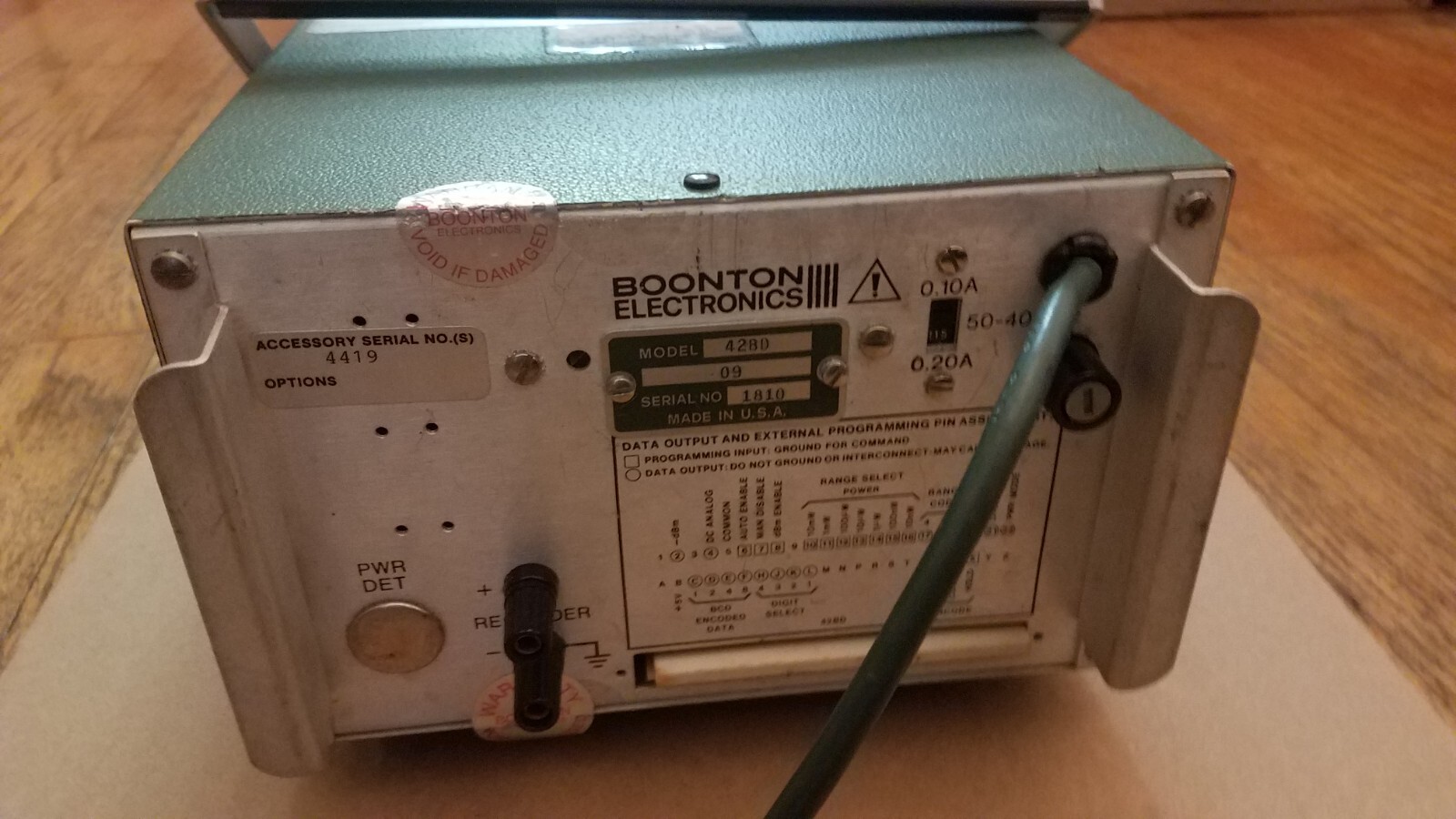 Boonton Electronics Microwatt Meter 42BD w/ Power Sensor 41-4A