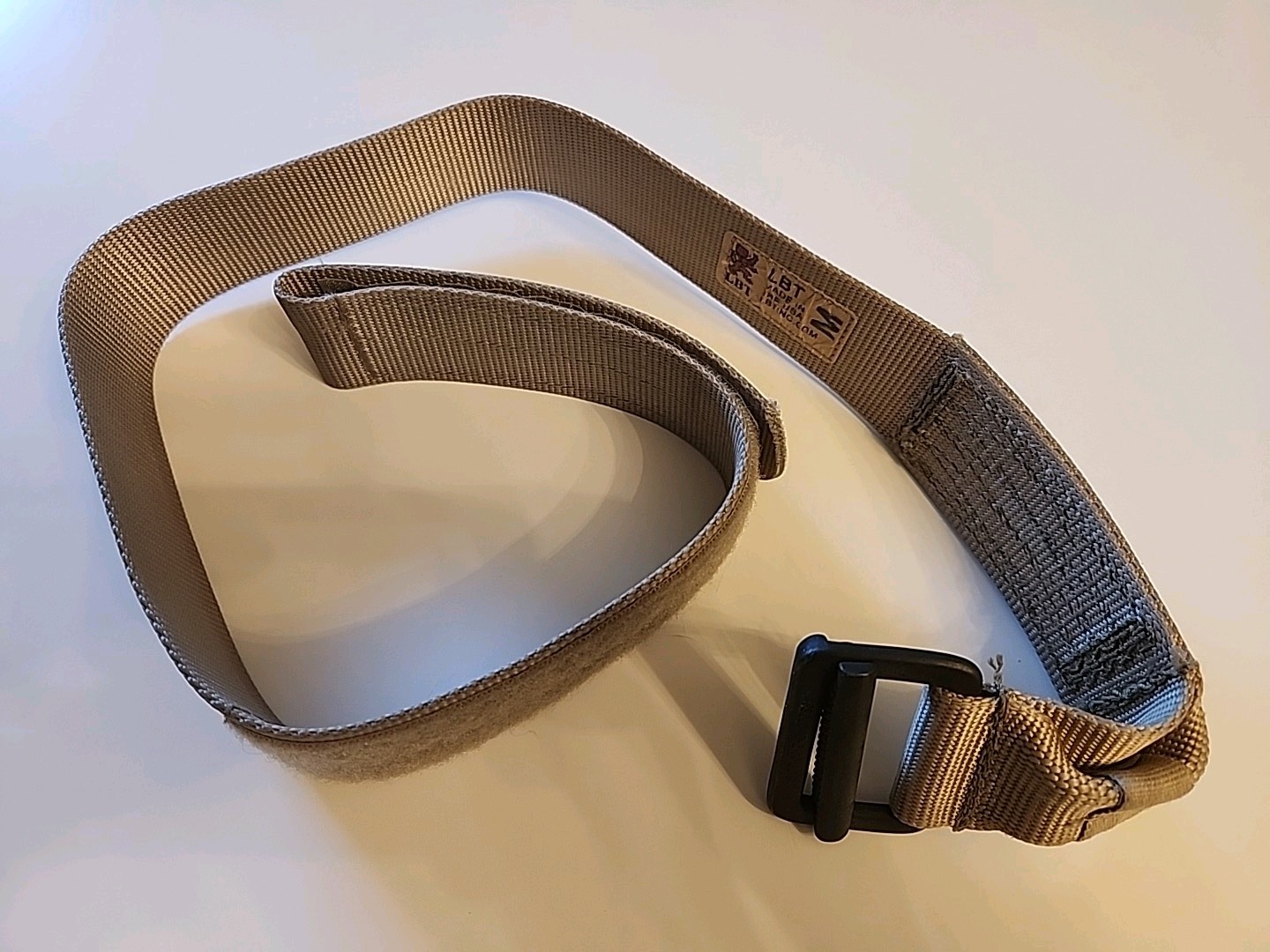 LBT London Bridge Riggers Belt Tan Medium Gold Label