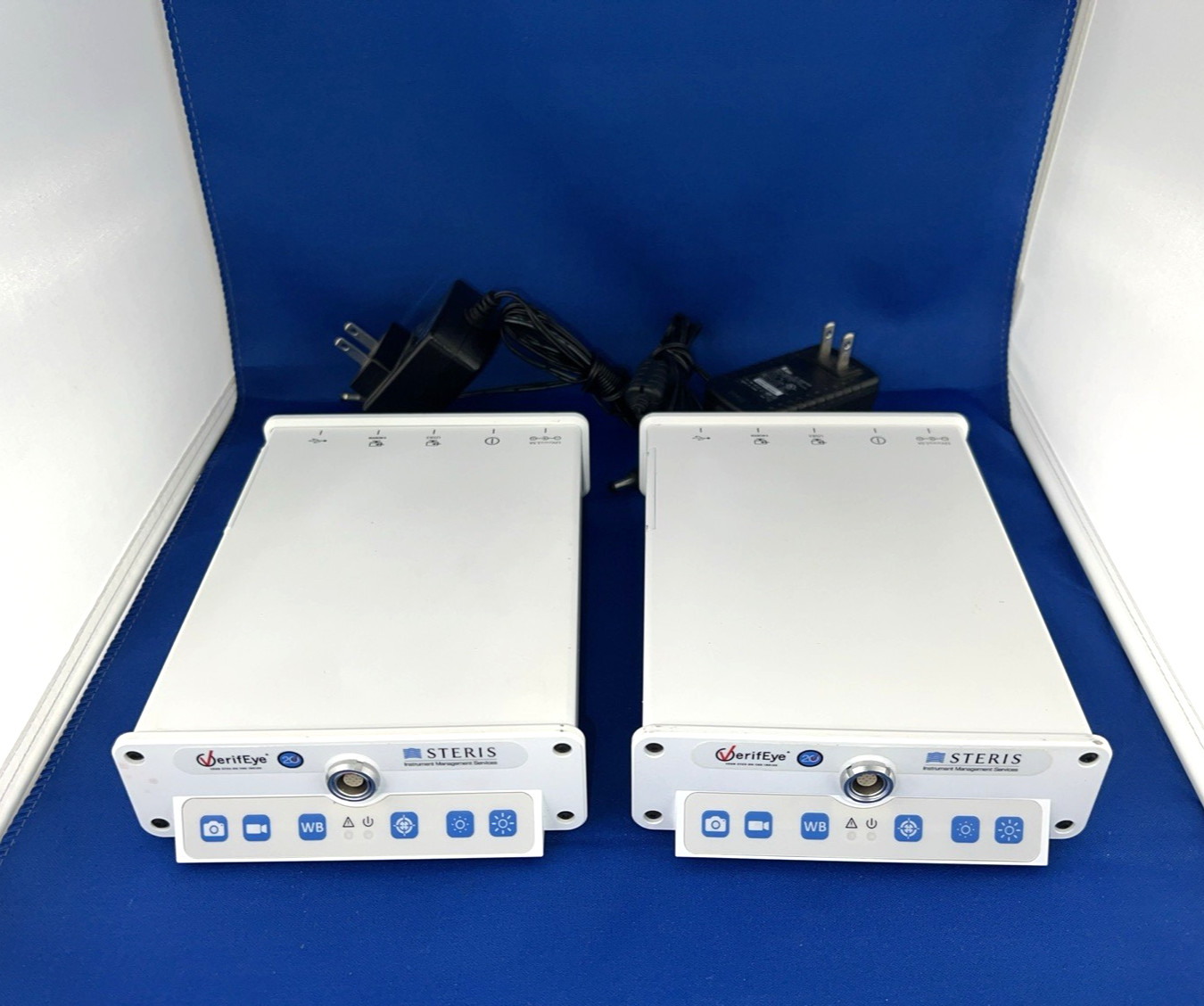LOT 2x STERIS VeriEye VEYE202-203 V2 Camera Control Units +Power Supplies BUNDLE