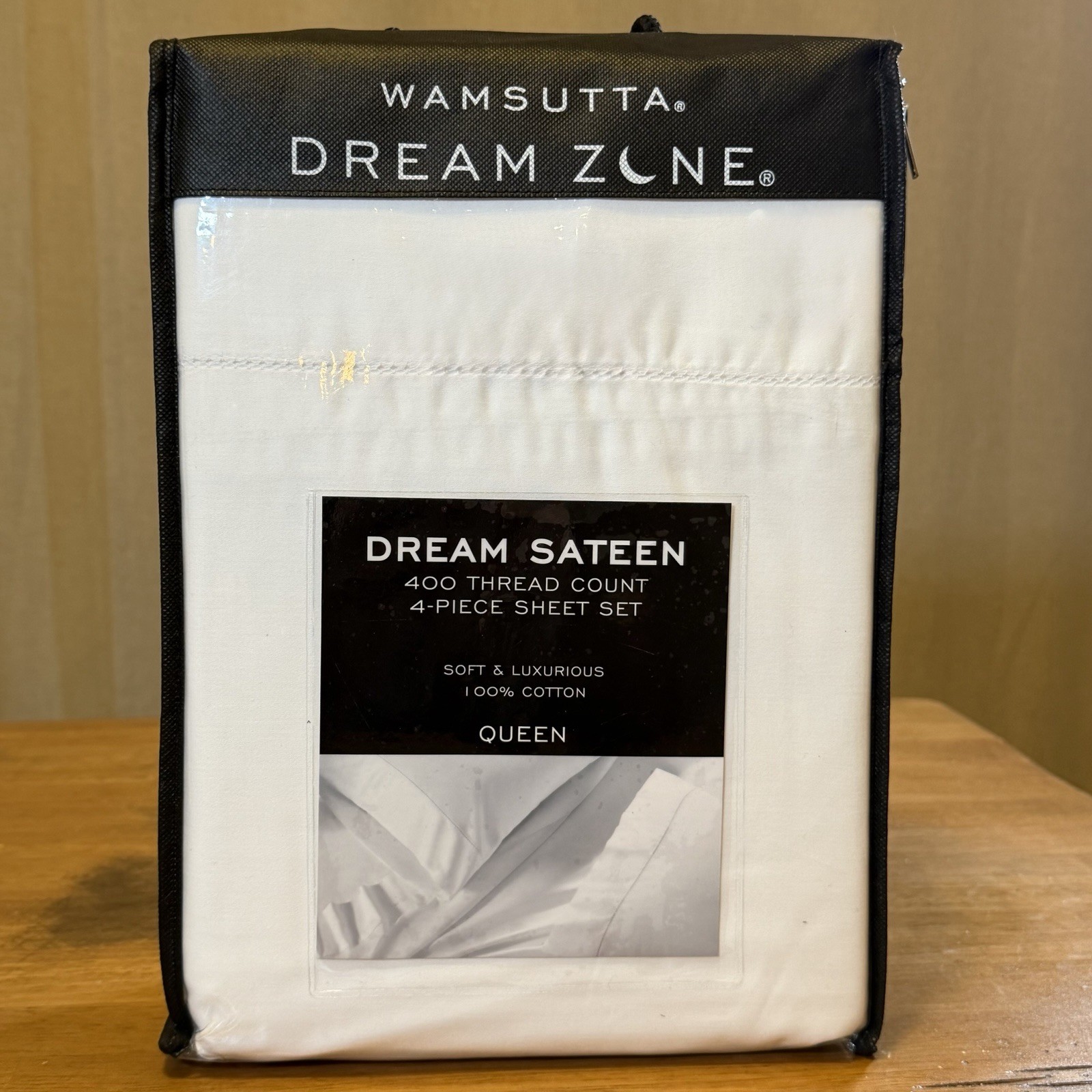 Wamsutta Dream Zone 400 TC Queen Sheet Set Cotton Dream Sateen 4 Piece White