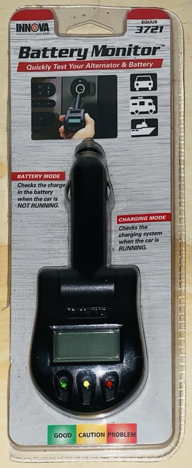Innova 3721 Battery And Charging System Monitor For Cars, RV's, And Boats - NEW