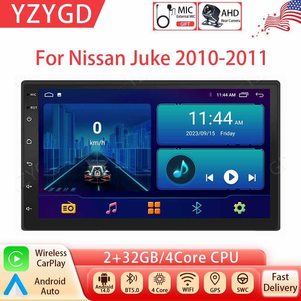 Android Auto Carplay For Nissan Juke 2010-2011 Car Stereo Radio GPS WIFI Screen