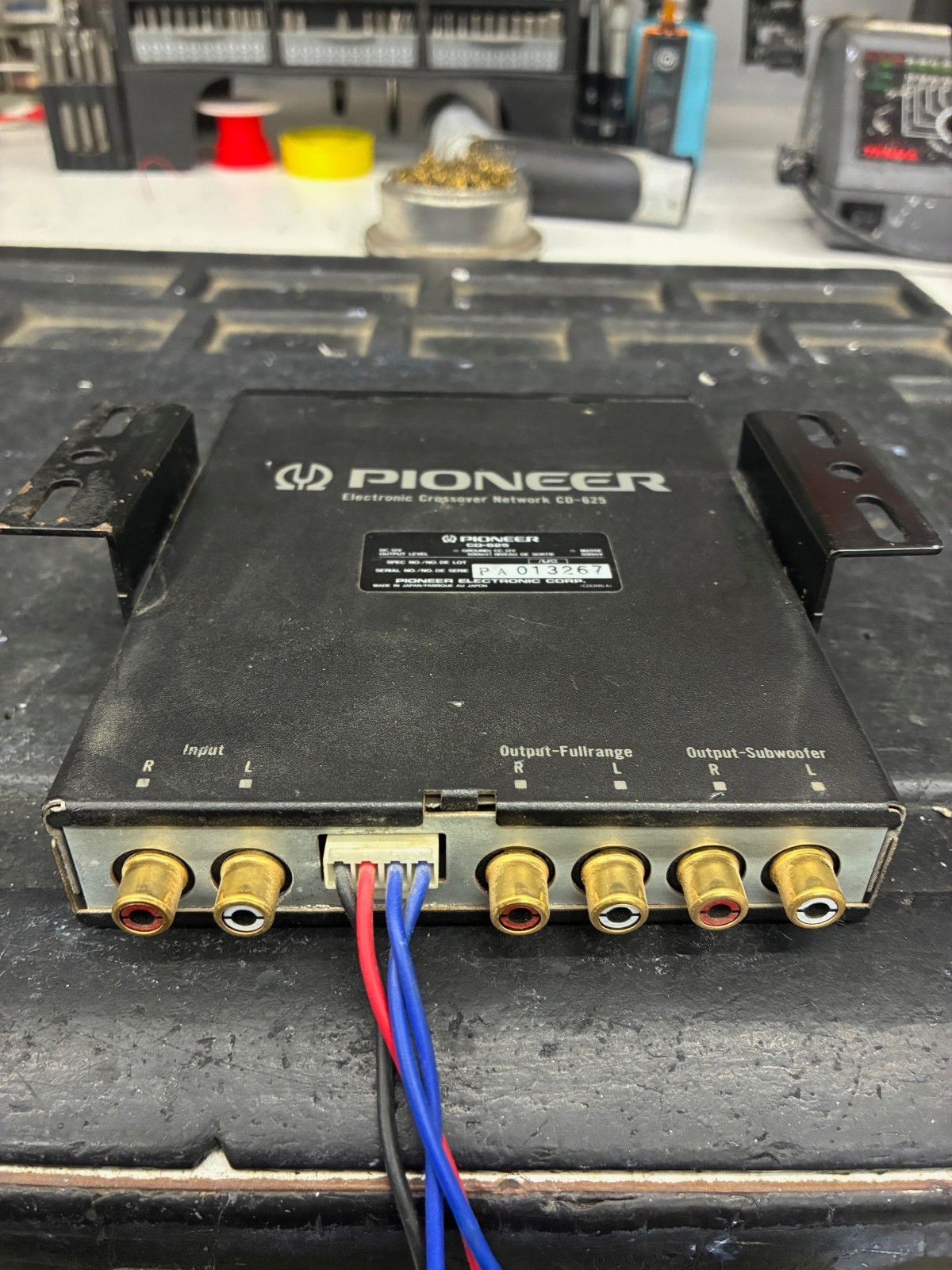 Pioneer CD-625 Vintage Electronic Crossover Network Black Old School UNTESTED