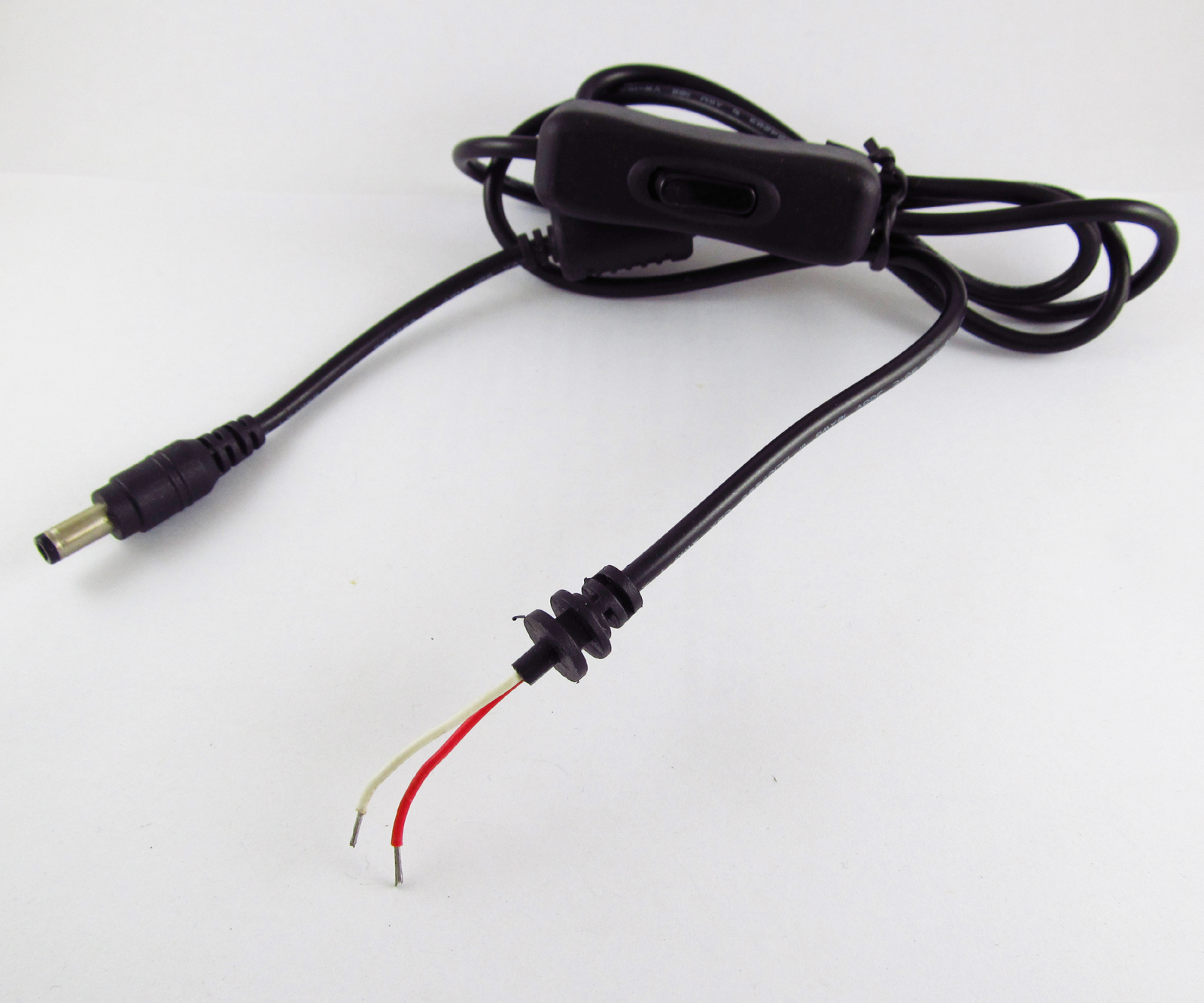 1set 4FT 1.2M 5.5x2.1mm 5521 DC Power Plug Male Cable Connector with Switch New
