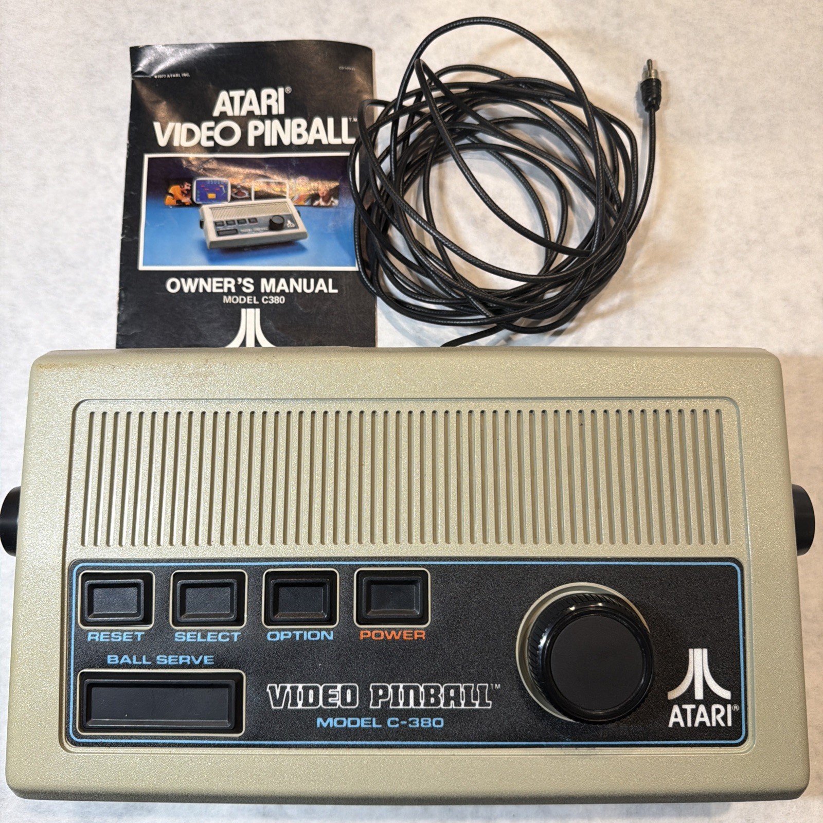 Atari Video Pinball C-380 System In Original Box Untested No Power Supply
