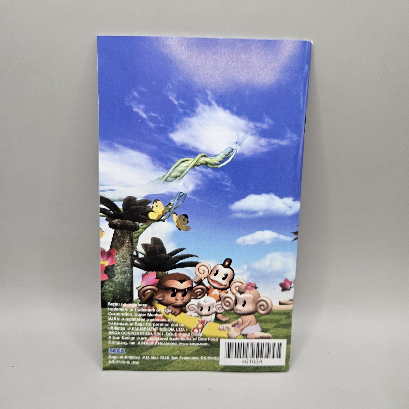 super monkey ball gamecube manual only