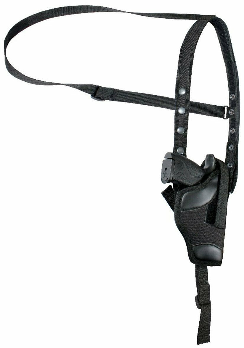 Black Tactical Shoulder Holster Polyester Undercover Auto Pistol Gun Firearm