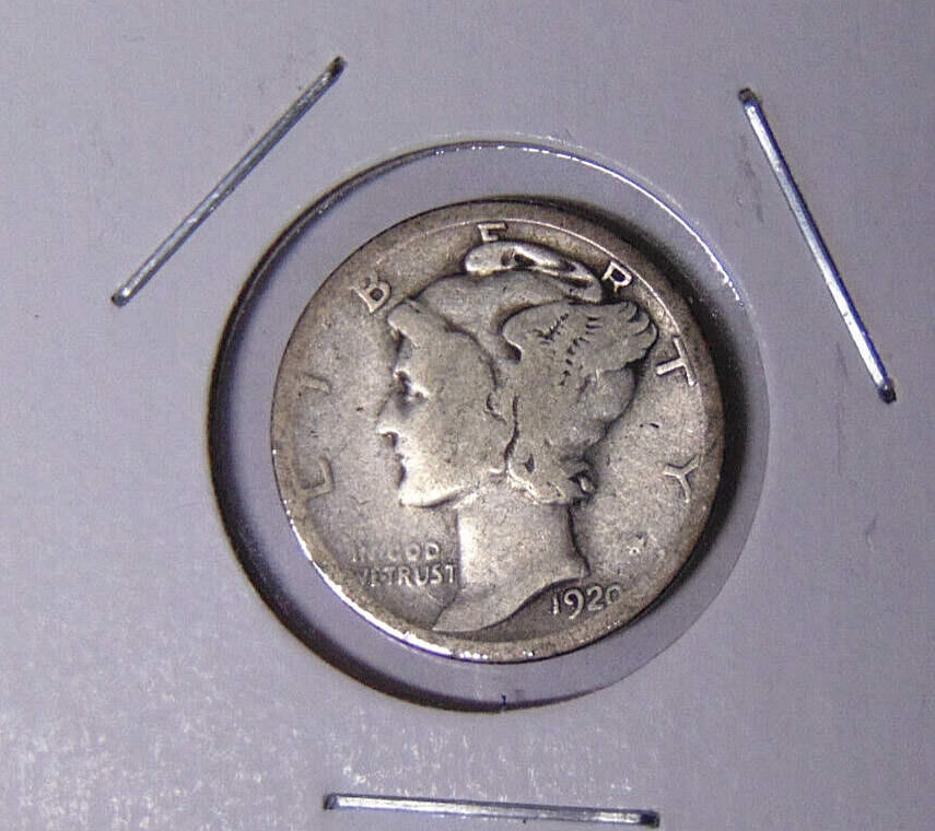 1920-S Mercury Silver Dime Circulated San Francisco Mint (32423)