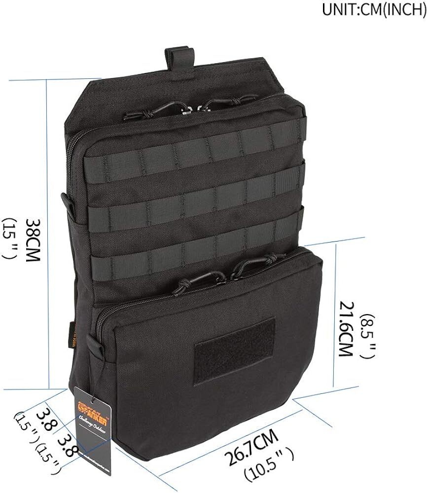 Tactical MOLLE Hydration Pack for 3L Hydration Water Bladder Vest Accessory Bag
