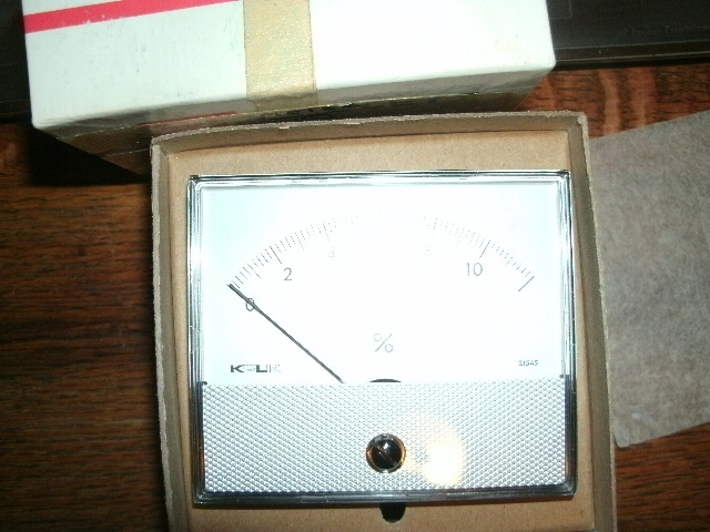 Kelk 21545 METER NEW IN wrong BOX panel face  12 % percent part